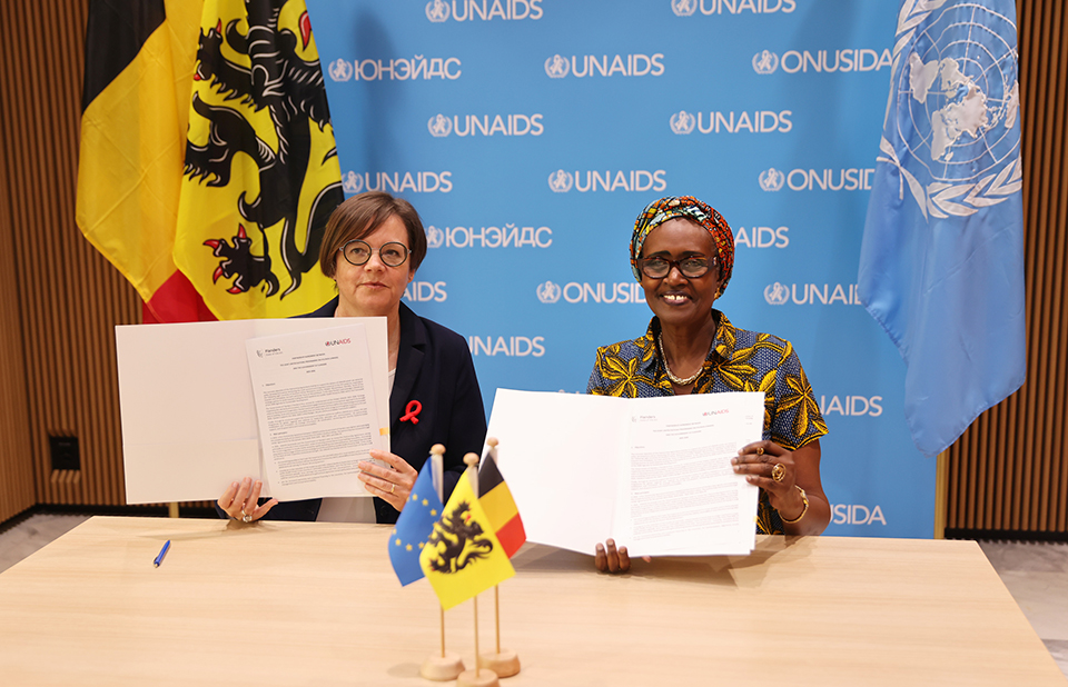 Flanders signs new two-year agreement with UNAIDS including €1.5 million contribution to help end AIDS in Africa