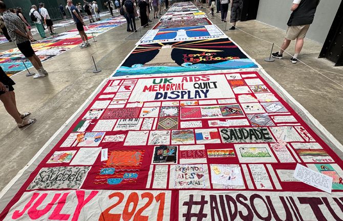 Tate Modern exhibits UK AIDS Quilt, a powerful tribute to people lost to AIDS